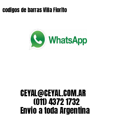 codigos de barras Villa Fiorito