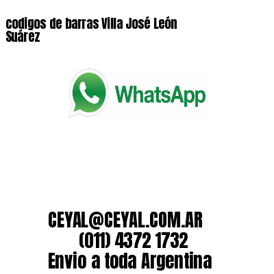 codigos de barras Villa José León Suárez