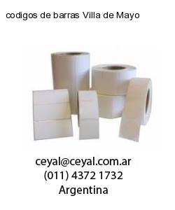 codigos de barras Villa de Mayo