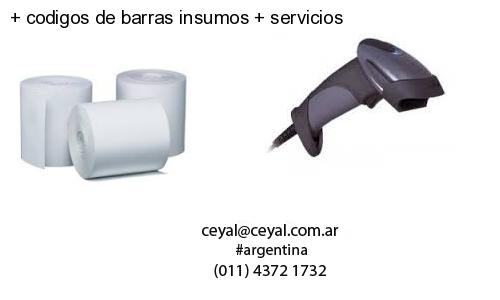   codigos de barras insumos   servicios