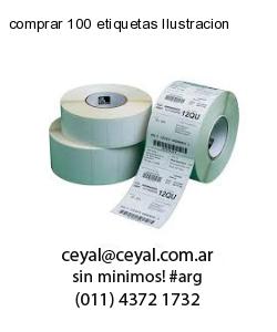 comprar 100 etiquetas Ilustracion
