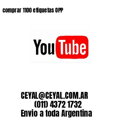 comprar 1100 etiquetas OPP