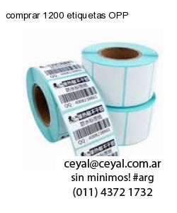 comprar 1200 etiquetas OPP