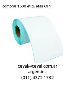 comprar 1500 etiquetas OPP