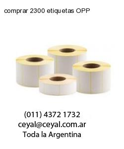 comprar 2300 etiquetas OPP