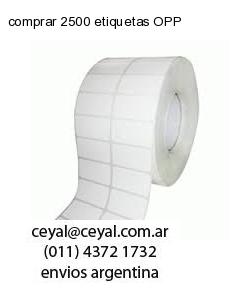 comprar 2500 etiquetas OPP