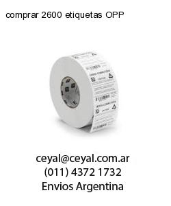 comprar 2600 etiquetas OPP