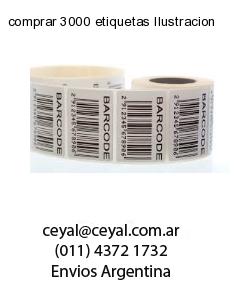 comprar 3000 etiquetas Ilustracion