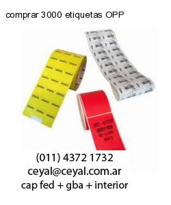 comprar 3000 etiquetas OPP
