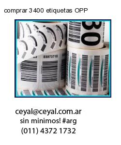 comprar 3400 etiquetas OPP