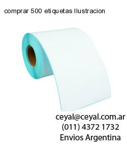 comprar 500 etiquetas Ilustracion