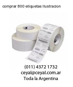 comprar 800 etiquetas Ilustracion