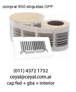 comprar 800 etiquetas OPP