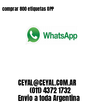 comprar 800 etiquetas OPP