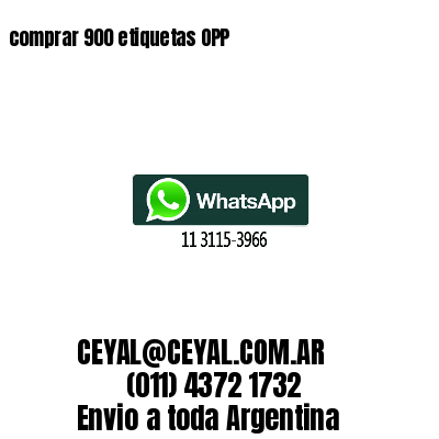 comprar 900 etiquetas OPP