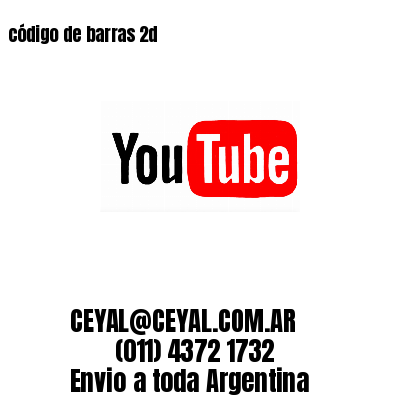 código de barras 2d 