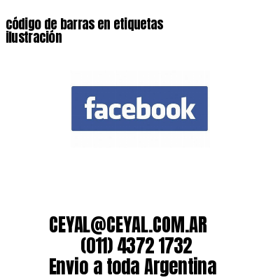 código de barras en etiquetas ilustración 