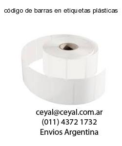 código de barras en etiquetas plásticas