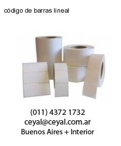 código de barras lineal