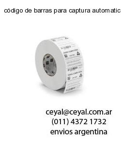 código de barras para captura automatica de la inf