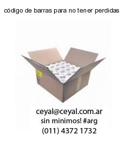 código de barras para no tener perdidas en utilida