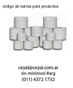 código de barras para productos