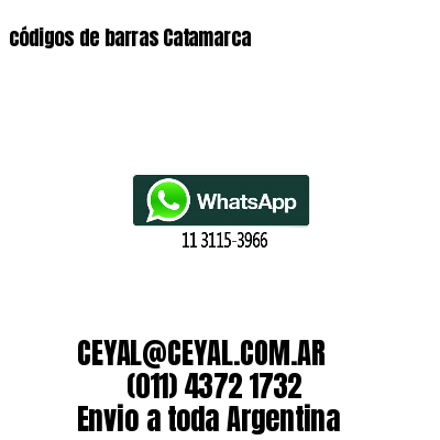 códigos de barras Catamarca