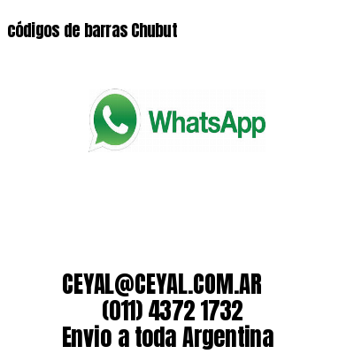 códigos de barras Chubut