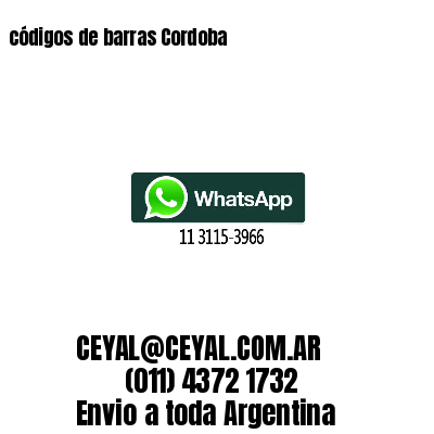 códigos de barras Cordoba