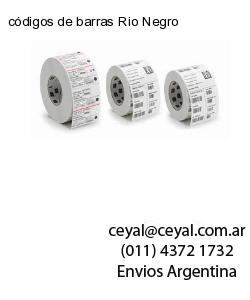 códigos de barras Rio Negro