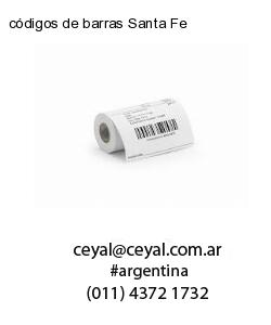 códigos de barras Santa Fe