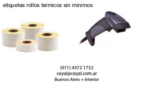 etiquetas rollos termicos sin minimos