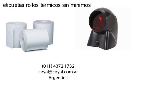 etiquetas rollos termicos sin minimos