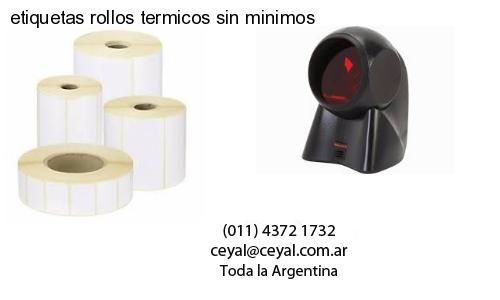 etiquetas rollos termicos sin minimos