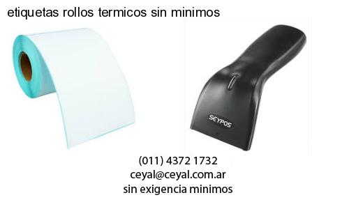etiquetas rollos termicos sin minimos