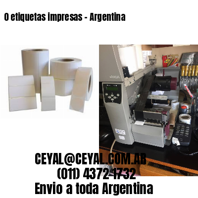 0 etiquetas impresas – Argentina
