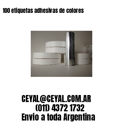 100 etiquetas adhesivas de colores 