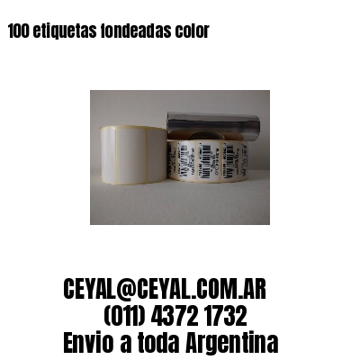 100 etiquetas fondeadas color 
