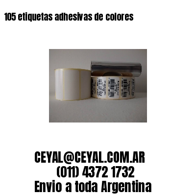105 etiquetas adhesivas de colores 