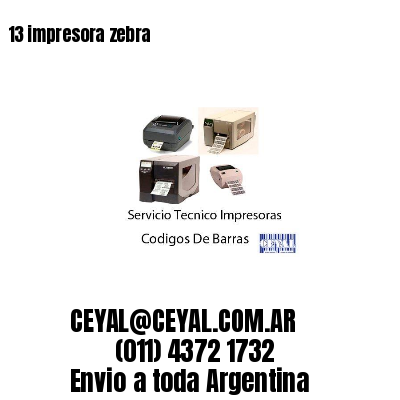 13 impresora zebra