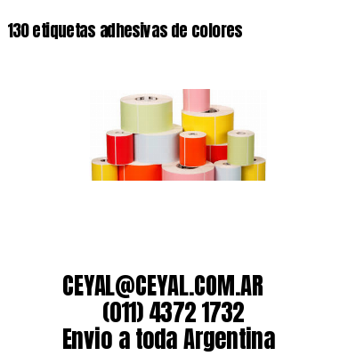 130 etiquetas adhesivas de colores