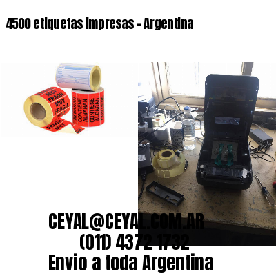 4500 etiquetas impresas – Argentina