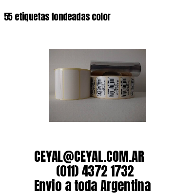 55 etiquetas fondeadas color