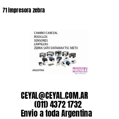 71 impresora zebra