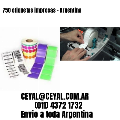 750 etiquetas impresas – Argentina
