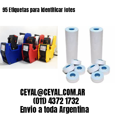 95 Etiquetas para identificar lotes