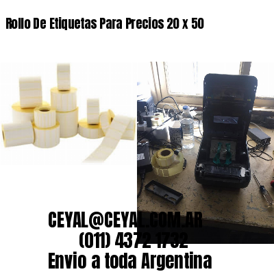 Rollo De Etiquetas Para Precios 20 x 50