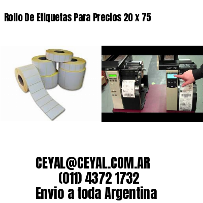 Rollo De Etiquetas Para Precios 20 x 75