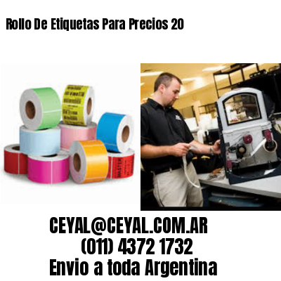 Rollo De Etiquetas Para Precios 20