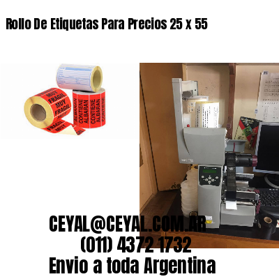 Rollo De Etiquetas Para Precios 25 x 55